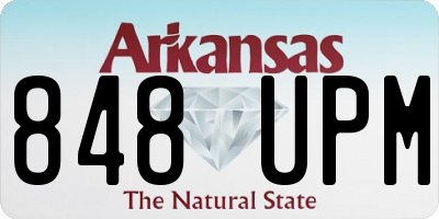 AR license plate 848UPM