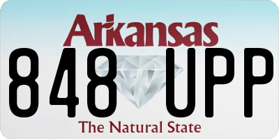 AR license plate 848UPP