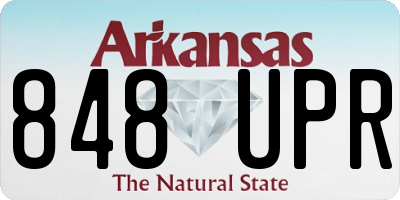 AR license plate 848UPR