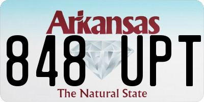AR license plate 848UPT