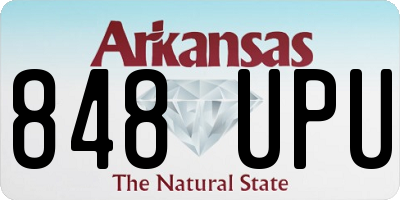 AR license plate 848UPU