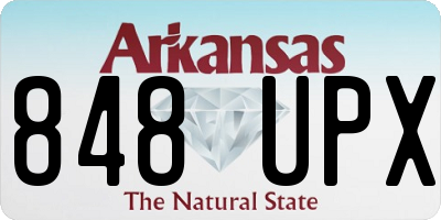 AR license plate 848UPX