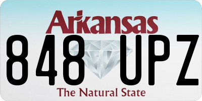 AR license plate 848UPZ