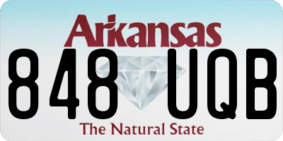 AR license plate 848UQB