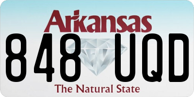 AR license plate 848UQD