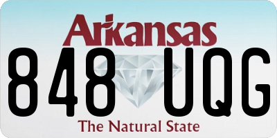 AR license plate 848UQG