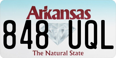 AR license plate 848UQL