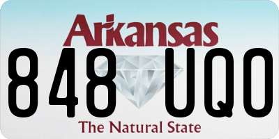 AR license plate 848UQO