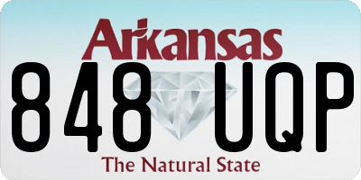 AR license plate 848UQP