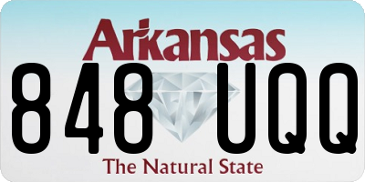 AR license plate 848UQQ