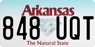 AR license plate 848UQT