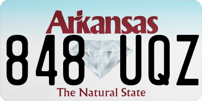 AR license plate 848UQZ
