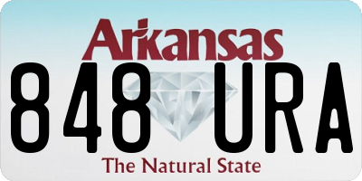 AR license plate 848URA
