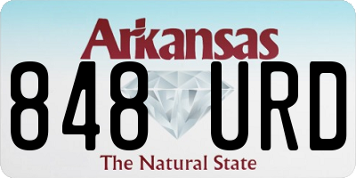AR license plate 848URD