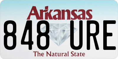 AR license plate 848URE