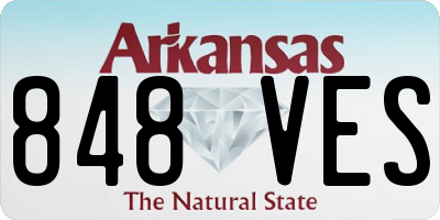 AR license plate 848VES