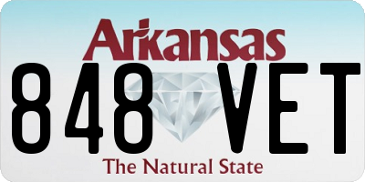 AR license plate 848VET