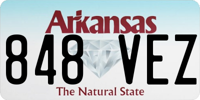AR license plate 848VEZ
