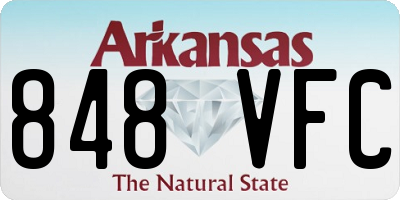 AR license plate 848VFC