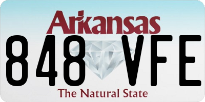 AR license plate 848VFE