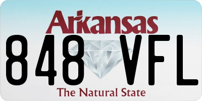 AR license plate 848VFL