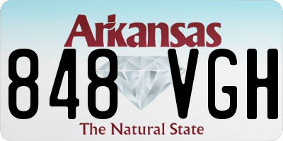 AR license plate 848VGH