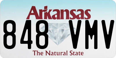 AR license plate 848VMV