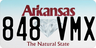 AR license plate 848VMX