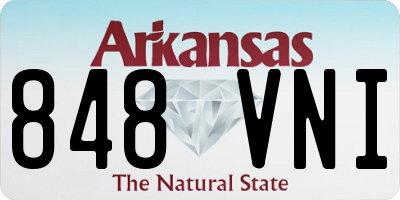 AR license plate 848VNI