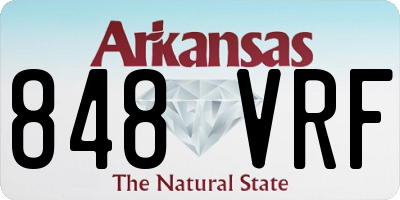 AR license plate 848VRF
