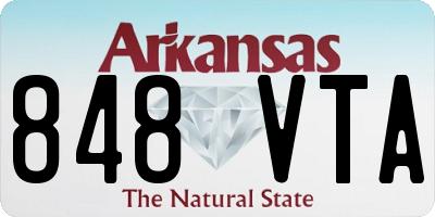 AR license plate 848VTA