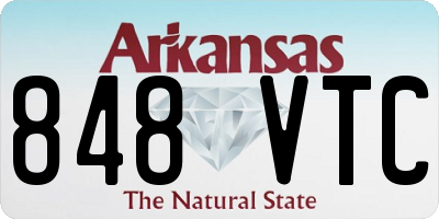 AR license plate 848VTC