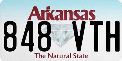 AR license plate 848VTH