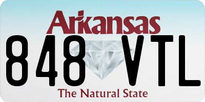 AR license plate 848VTL