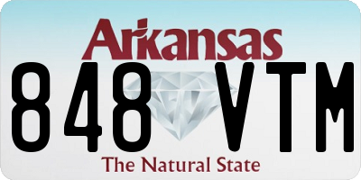 AR license plate 848VTM