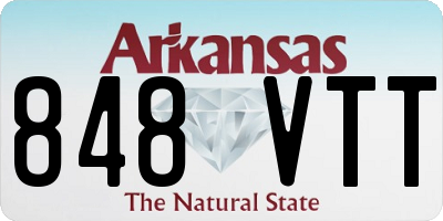 AR license plate 848VTT