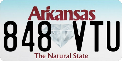 AR license plate 848VTU