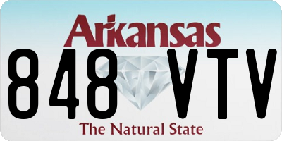 AR license plate 848VTV