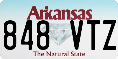 AR license plate 848VTZ