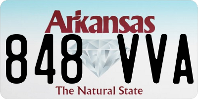 AR license plate 848VVA