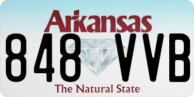 AR license plate 848VVB