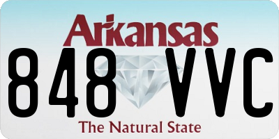 AR license plate 848VVC