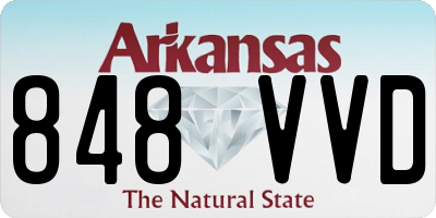 AR license plate 848VVD