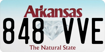 AR license plate 848VVE