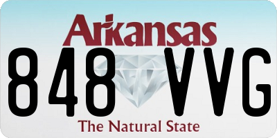 AR license plate 848VVG