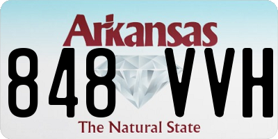 AR license plate 848VVH