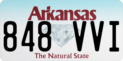 AR license plate 848VVI