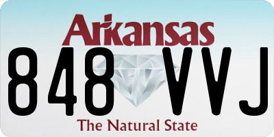 AR license plate 848VVJ
