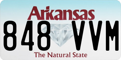 AR license plate 848VVM
