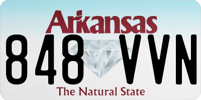 AR license plate 848VVN